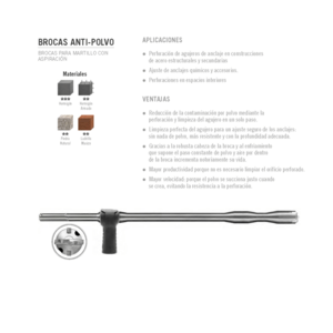 Broca SDS-Max Antipolvo.