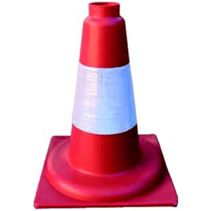 Cono Polipropileno Rojo 30 cm.