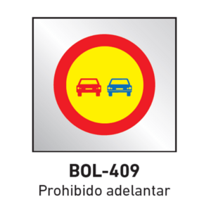 señal prohibido adelantar
