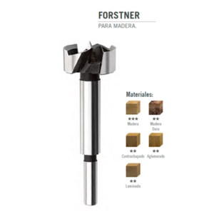 Broca Fresa Madera Forstner.