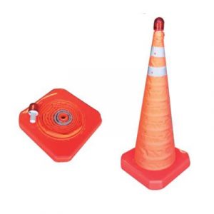 Cono Plegable 70cm con Luz.