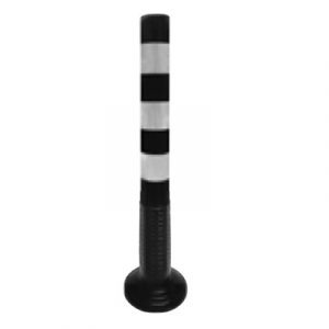 Bolardo Flexible Poliuretano Negro de Ø8cm.