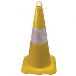 Cono 54cm Amarillo PVC Blando