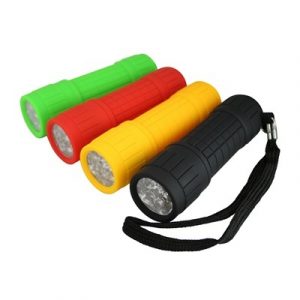 Mini Linterna Impermeable Negra 36 lúmenes