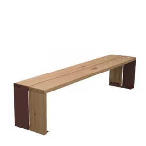 Banqueta E-PICNIC-TAULO Acero y Madera Pino