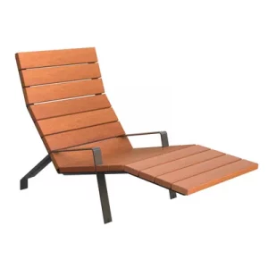 Tumbona MINIM10 Acero y Madera Tropical