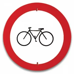 señales trafico - prohibido el paso a bicicletas