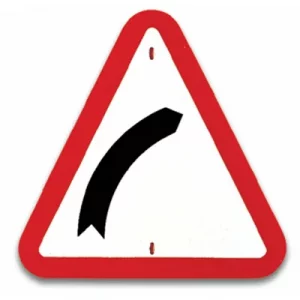señales trafico - curva peligrosa a la derecha