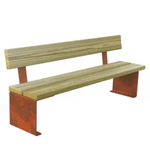 Banco Tauló Acero y Madera de Pino