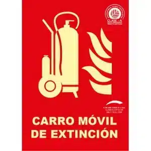 Señal Clase A Extinción Carro Móvil Extinción 297x210mm