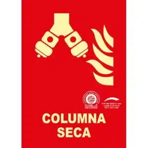Señal Clase A Extinción Columna Seca 297x210mm