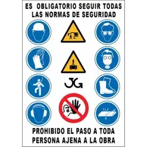 Cartel Multiobra Lona 70x100cm
