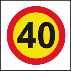 SLG-12 SEÑAL OBRAS LIMITE 40km/h