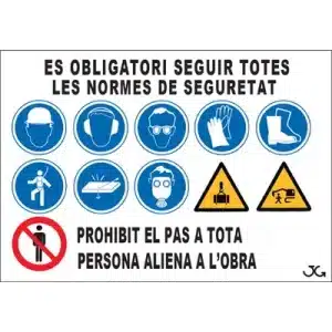 Cartel Combinado 100x70cm Catalán