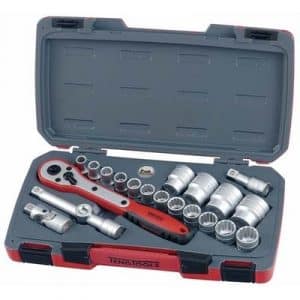 Juego de Llaves de Vaso Bihexagonal 1/2" T1221 21 Piezas