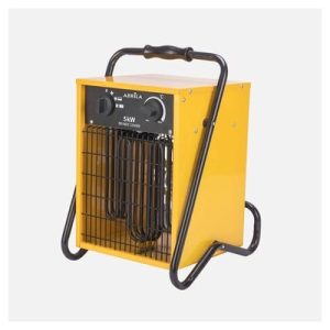 Termoventilador Industrial Acero Inoxidable Copan 5000w Amarillo 3pot 400v Trifasico Termostato Reg.seg.asa 44x32x30cm