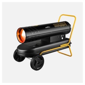 Cañon Calefactor Gasoleo Alpine 50kw Negro/amarillo 45l Caudal1100m3/h Protecion Seg.control Temperatura 71x105x48,5cm