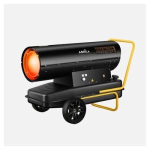Cañon Calefactor Gasoleo Alpine 80kw Negro/amarillo 68l Caudal2870m3/h Proteccion Seg.control Temperatura 73x127x59cm