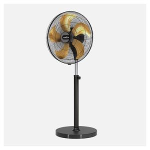 Ventilador Indust.crucero 209w Negro/oro 5vel 5aspas Fijo Y Rotatorio Alta Velocidad Regx60x60cm