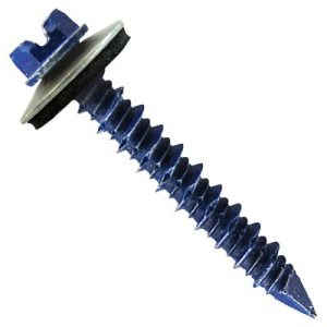 Tornillo autorroscante par hormigón de acero cementado + EPDM Ø16