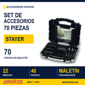 Set de Accesorios 70 Piezas Stayer.