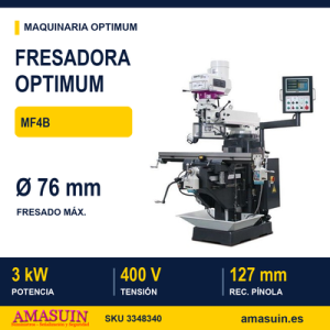 Fresadora Taladradora Optimum MF4B Tipo Torreta.