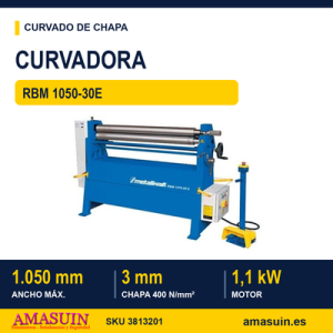 Curvadora RBM 1050-30E Motorizada.