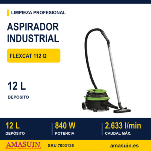 Aspirador flexCAT 112 Q para Polvo y Partículas Sólidas.