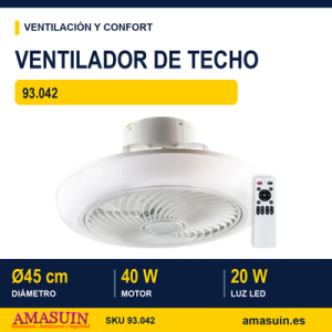 Ventilador LED de techo 60W
