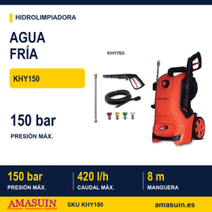 Hidrolimpiadora KHY150 a Presión Agua Fría