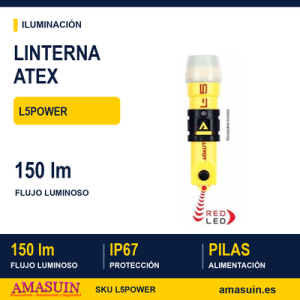 Linterna ATEX Adalit L-5 Power a Pilas