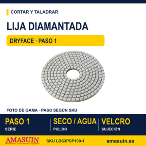 Lija Diamantada Dryface Paso1 Super.