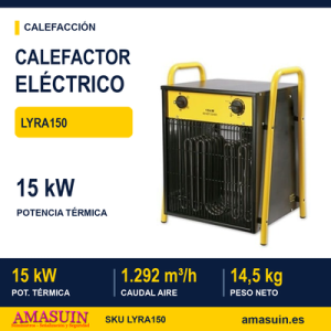 Calefactor Eléctrico LYRA150 de 15kW