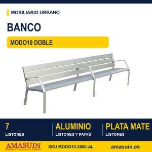 Banco Doble MODO10 Aluminio