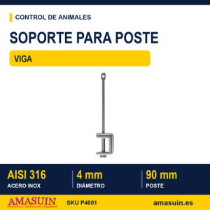 Soporte Viga Poste Cable Anti Aves